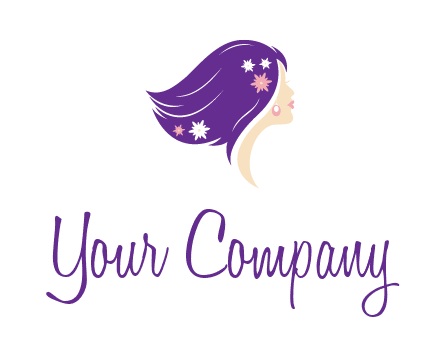 stars ornament on hair woman head fashion logo icon