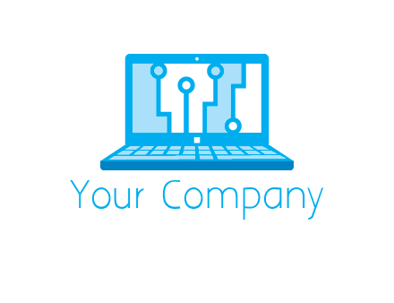 technology cables inside the laptop icon
